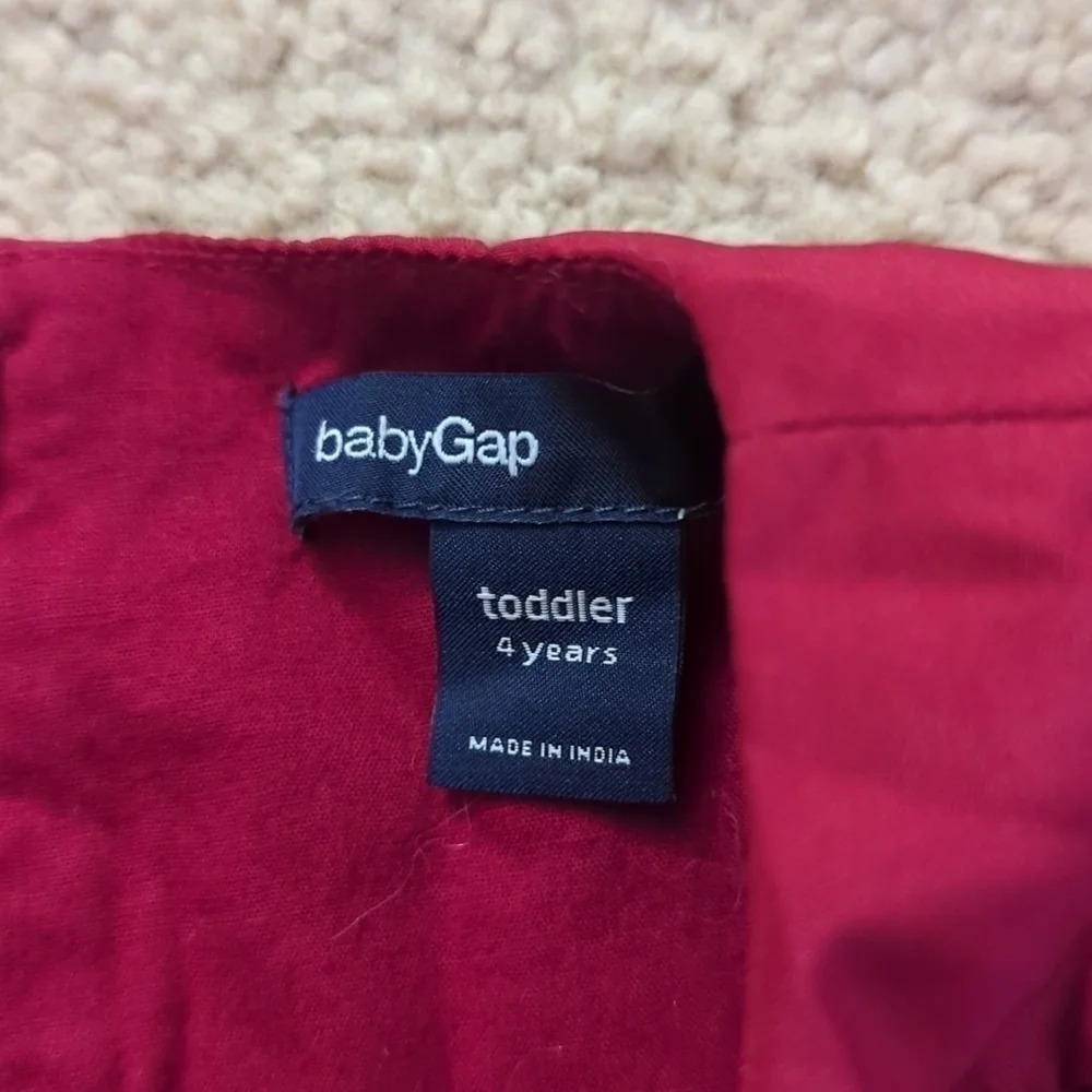 Baby Gap Red Short Sleeve Ruffle Twirl Valentine's Day Princess Dress Size 4T